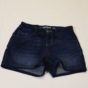 Cat & Jack Shorts Girls 10/12 Deep Blue